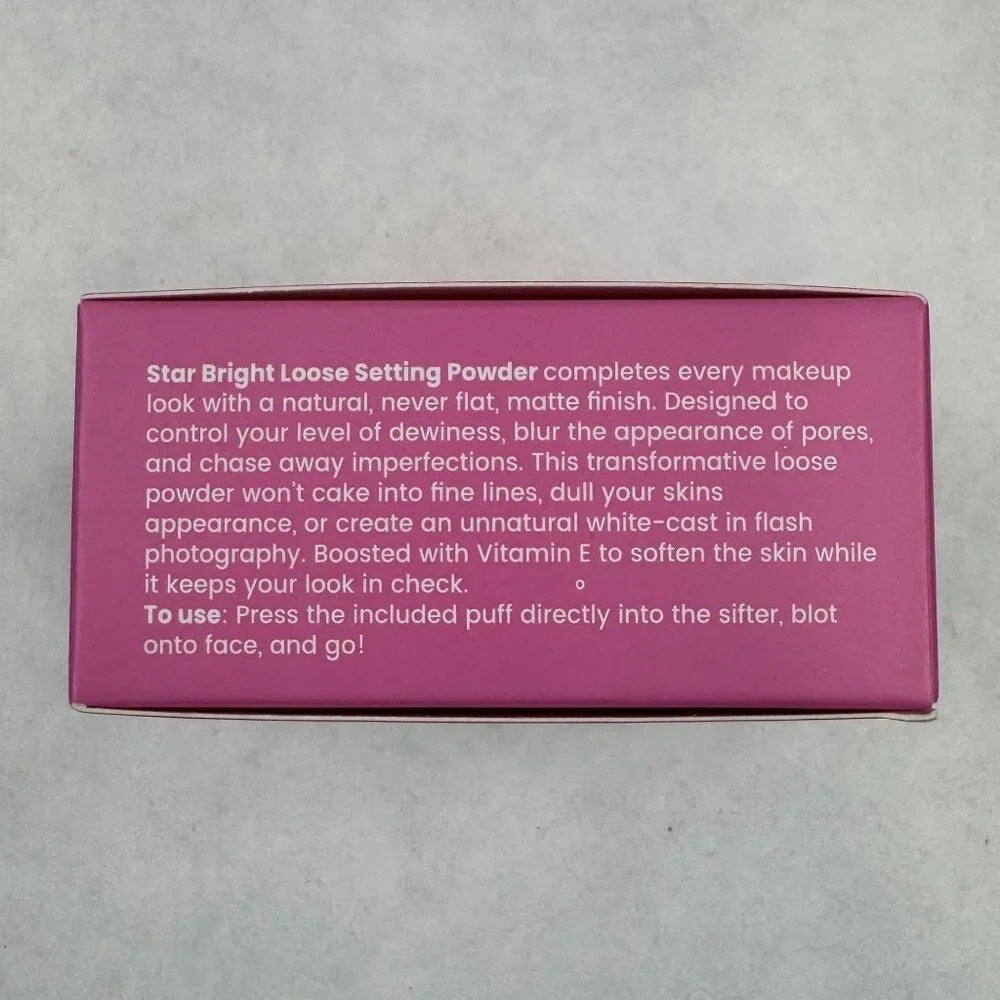 Half Caked Star Bright Loose Setting Powder Translucent 8.5G Makeup Vegan NEW